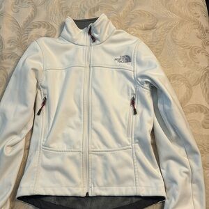 White north face jacket
